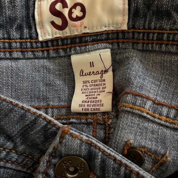 SO skinny jeans for juniors, size 11 - Picture 4 of 5